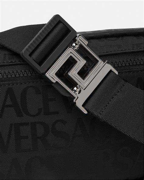 versace nylon belt bag|Versace collection evening bag.